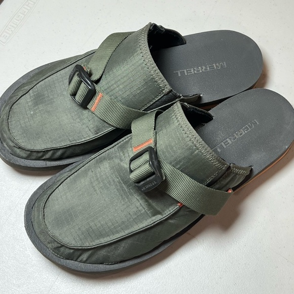 Like New Merrell Size 10 Alpine Clog Olive Unisex Sandal Slider Waterproof - Picture 5 of 12